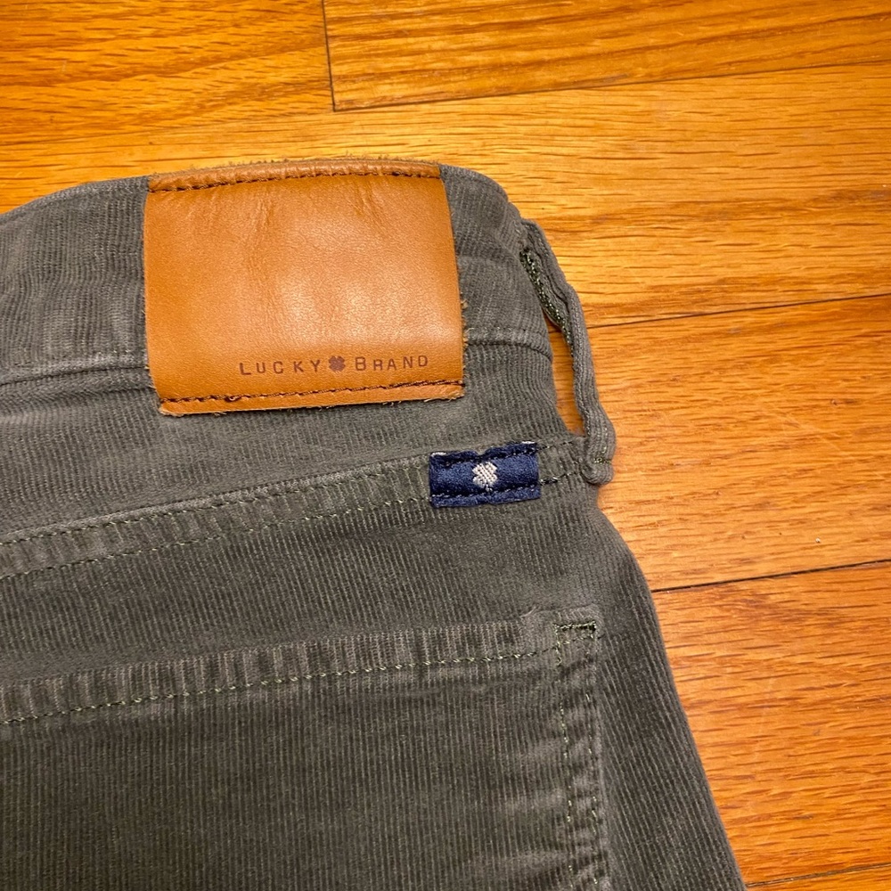 Lucky Brand Olive Green Corduroy Skinny Pants - Picture 4 of 4